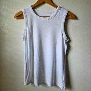 EUC RACHEL ZOE WHITE LAYERING ESSENTIALS TANK TOP SIZE M